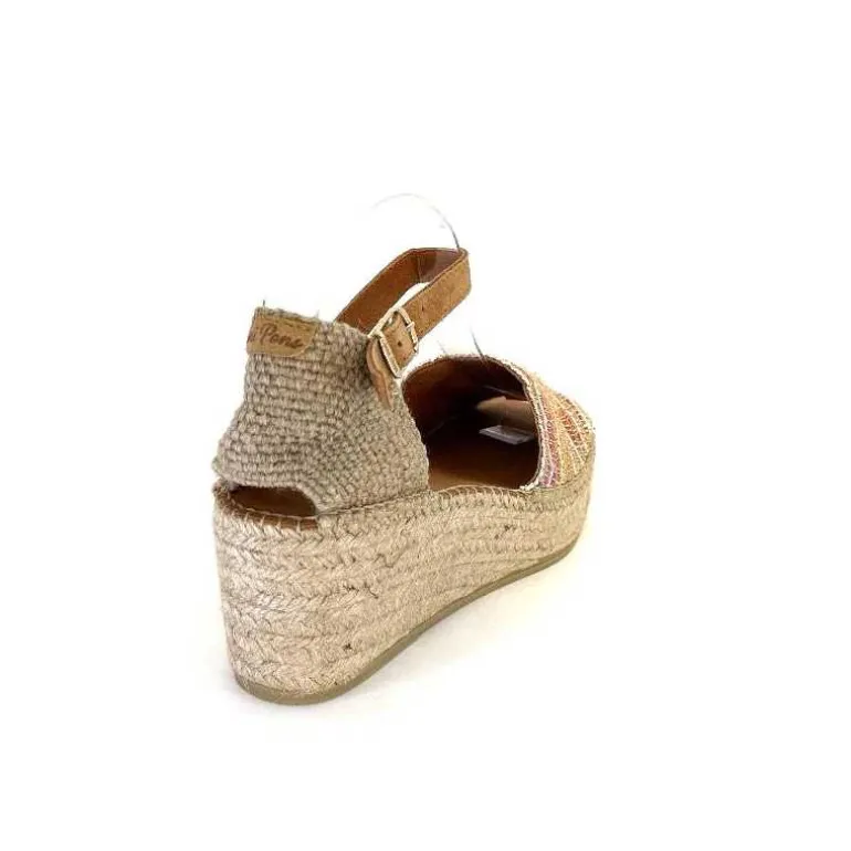 Toni Pons Sandales Compensées Ivet Textile Multicolore Flash Sale