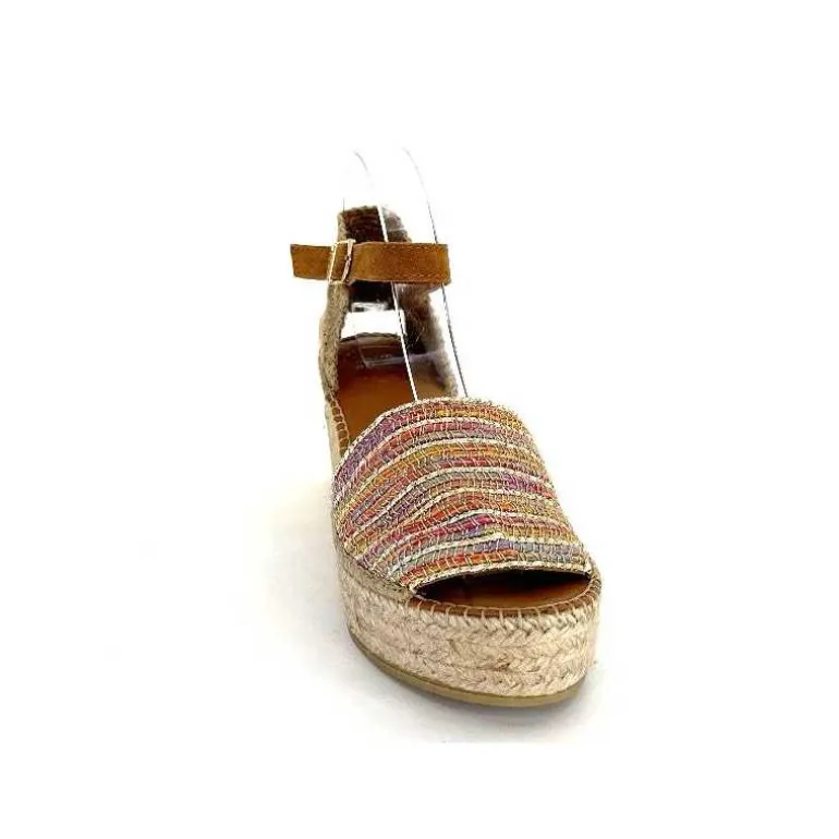 Toni Pons Sandales Compensées Ivet Textile Multicolore Flash Sale