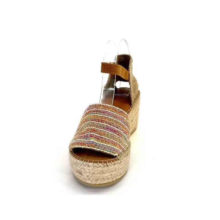 Toni Pons Sandales Compensées Ivet Textile Multicolore Flash Sale