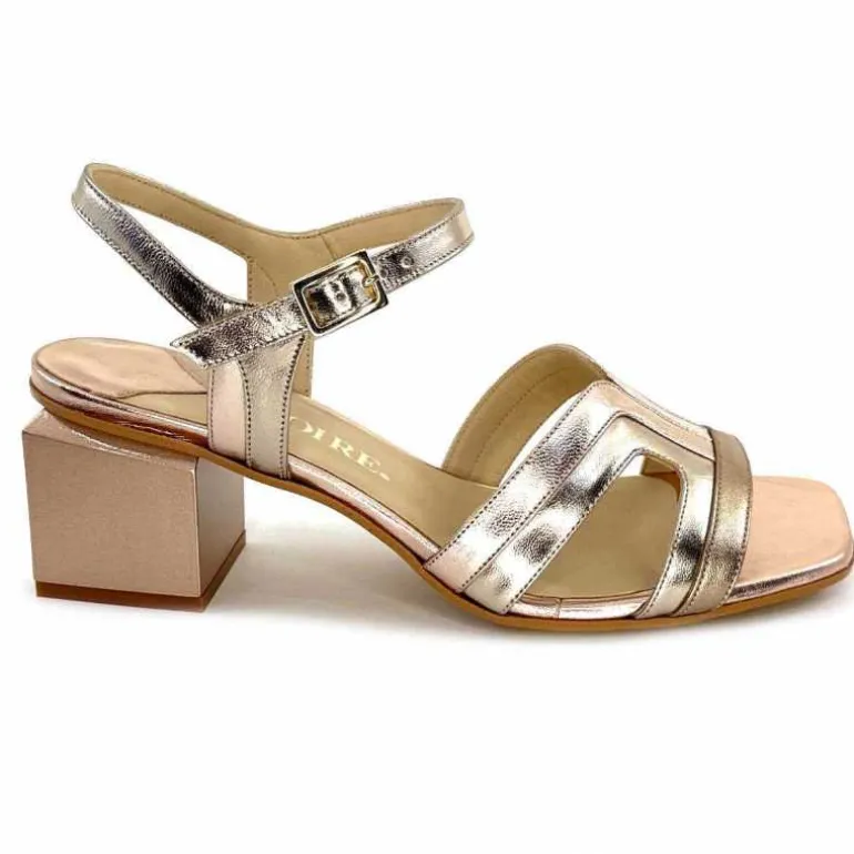 ivoire-395 Sandales Ivoire E10826 F8164 Cuir Laminato Or Best Sale