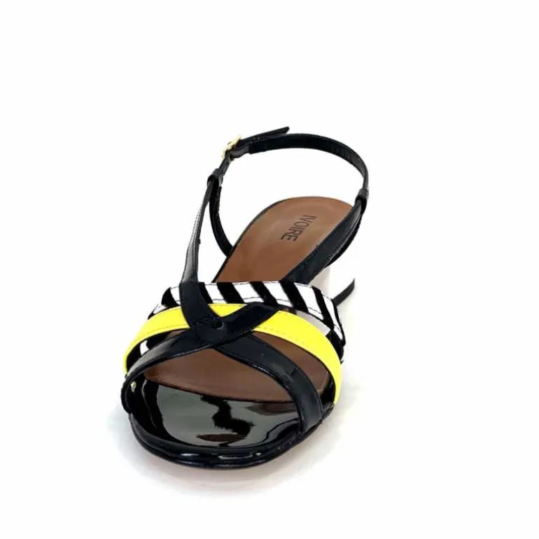 sandales_ivoire_k_jenny_cuir_vernis_noir_blanc_jaune_7.webp Ivoire0352 Sandales Ivoire K234 Jenny Cuir Vernis Blanc Jaune Noir New