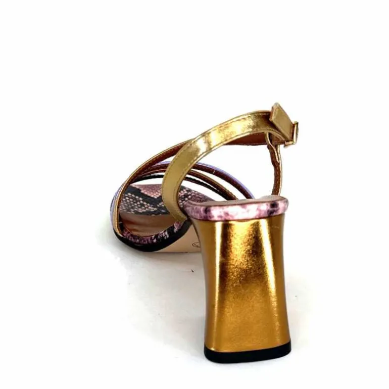 Ivoire0352 Sandales Ivoire K206 Vally Cuir Métallique Multicolore Discount