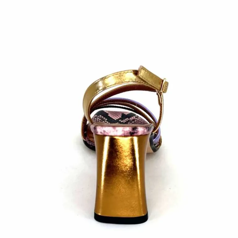 Ivoire0352 Sandales Ivoire K206 Vally Cuir Métallique Multicolore Discount