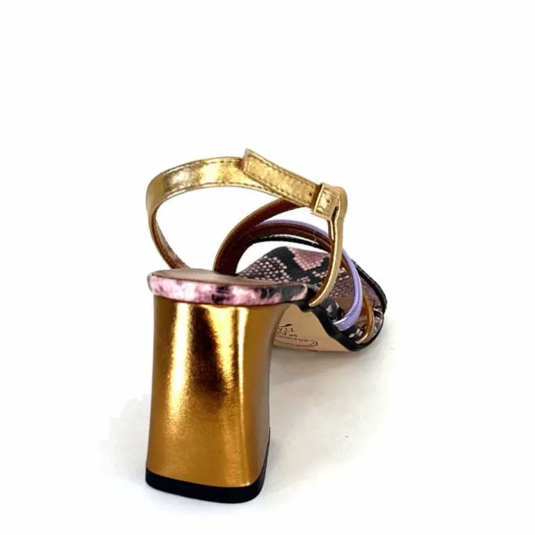 Ivoire0352 Sandales Ivoire K206 Vally Cuir Métallique Multicolore Discount