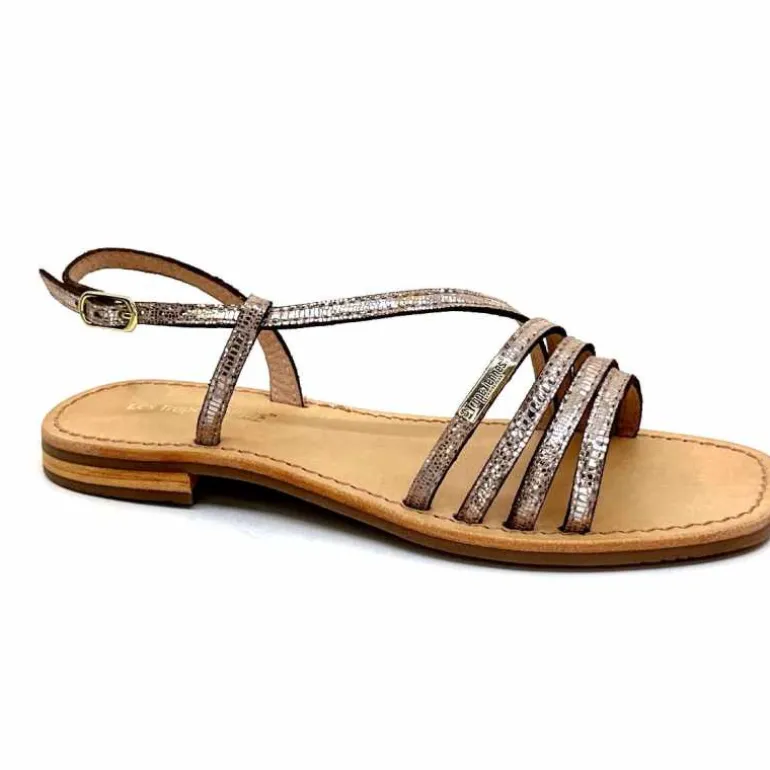 Les Tropéziennes par M.Belarbi Sandales Les Tropeziennes Hudel Cuir Or Hot