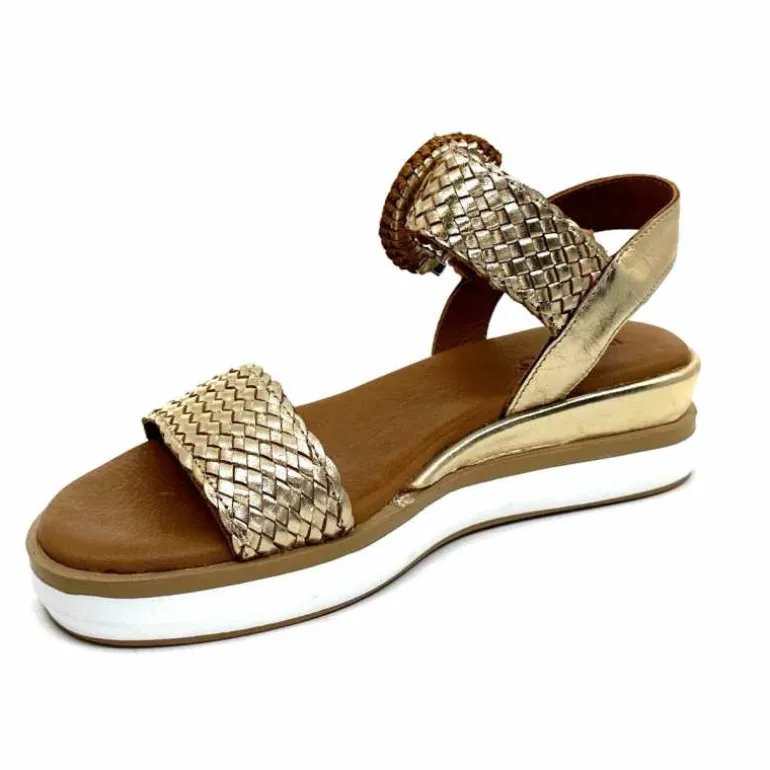 sandales_plateforme_inuovo__cuir_tress_or_10.webp Inuovo Sandales Platefme 113031 Cuir Tressé Or Fashion