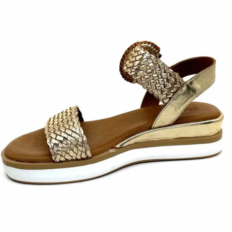 sandales_plateforme_inuovo__cuir_tress_or_11.webp Inuovo Sandales Platefme 113031 Cuir Tressé Or Fashion