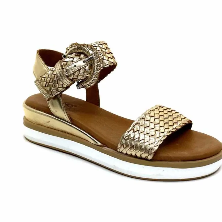 sandales_plateforme_inuovo__cuir_tress_or_2.webp Inuovo Sandales Platefme 113031 Cuir Tressé Or Fashion