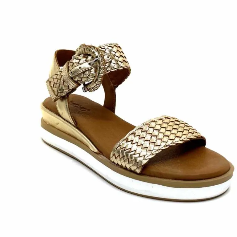 sandales_plateforme_inuovo__cuir_tress_or_3.webp Inuovo Sandales Platefme 113031 Cuir Tressé Or Fashion