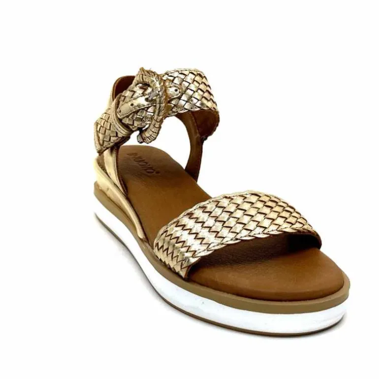sandales_plateforme_inuovo__cuir_tress_or_4.webp Inuovo Sandales Platefme 113031 Cuir Tressé Or Fashion
