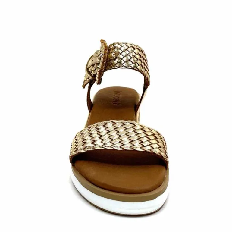 sandales_plateforme_inuovo__cuir_tress_or_6.webp Inuovo Sandales Platefme 113031 Cuir Tressé Or Fashion