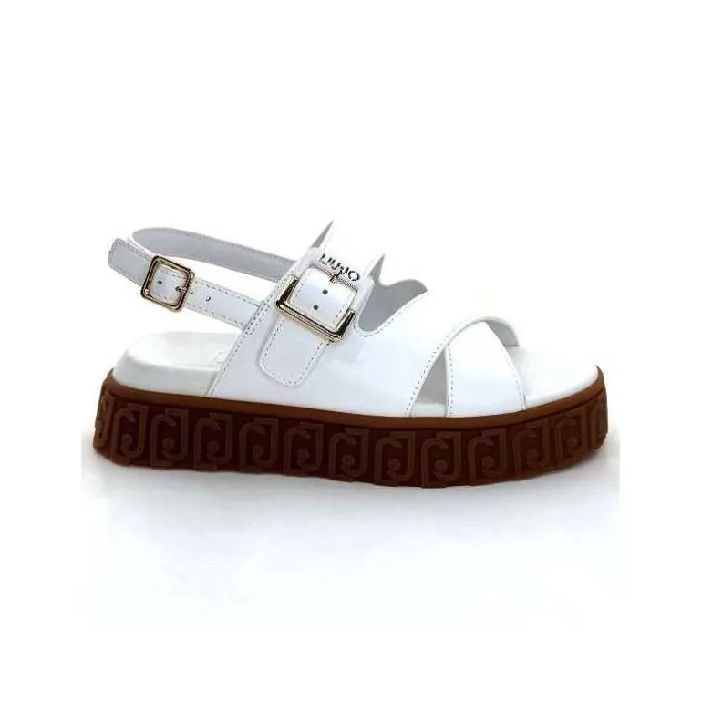 Liu.Jo Sandales Plateforme Liu Jo Ba4131 Cuir Blanc Flash Sale