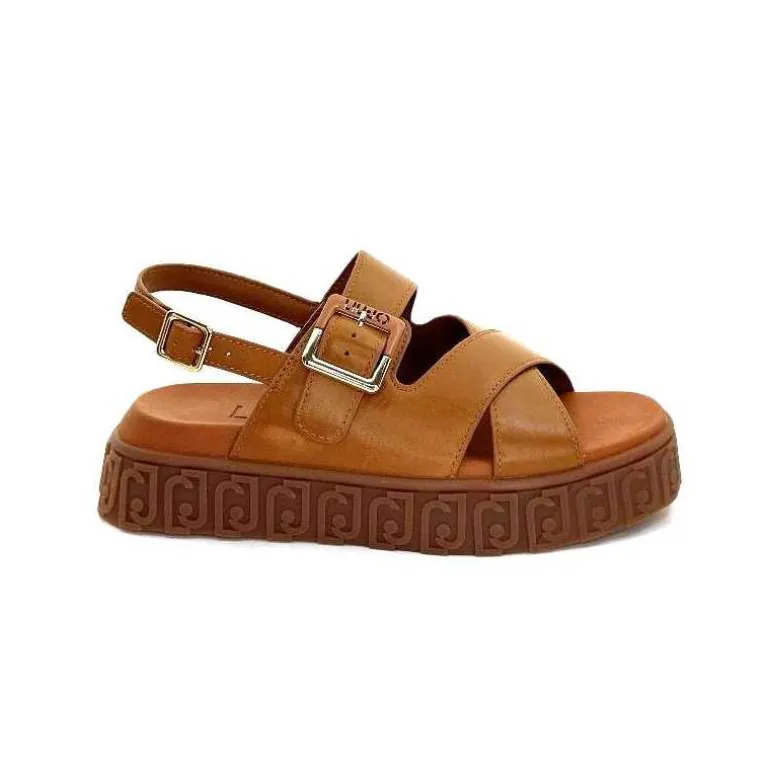 Liu.Jo Sandales Plateforme Liu Jo Ba4131 Cuir Marron Best Sale