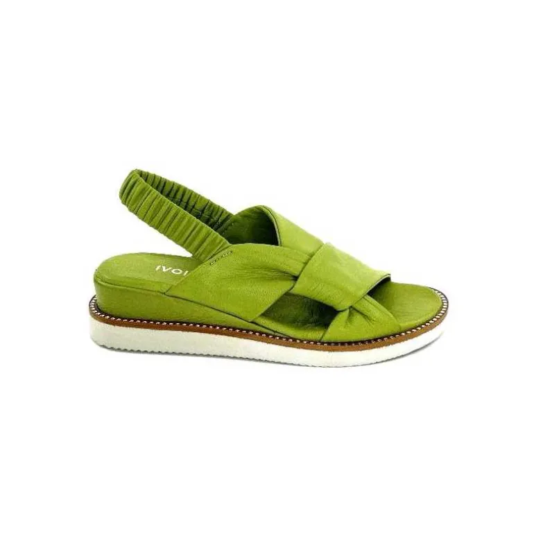 Ivoire-354 Sandales Plateformes Ivoire 109124 Cuir Vert Shop