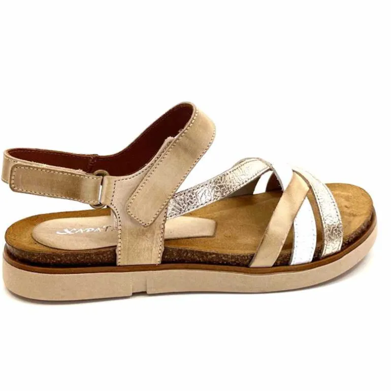 sandales_plateformes_xapatan__cuir_beige_blanc_or_23.webp Ivoire0576a Sandales Plateformes Xapatan 1633 Cuir Blanc Or Beige New