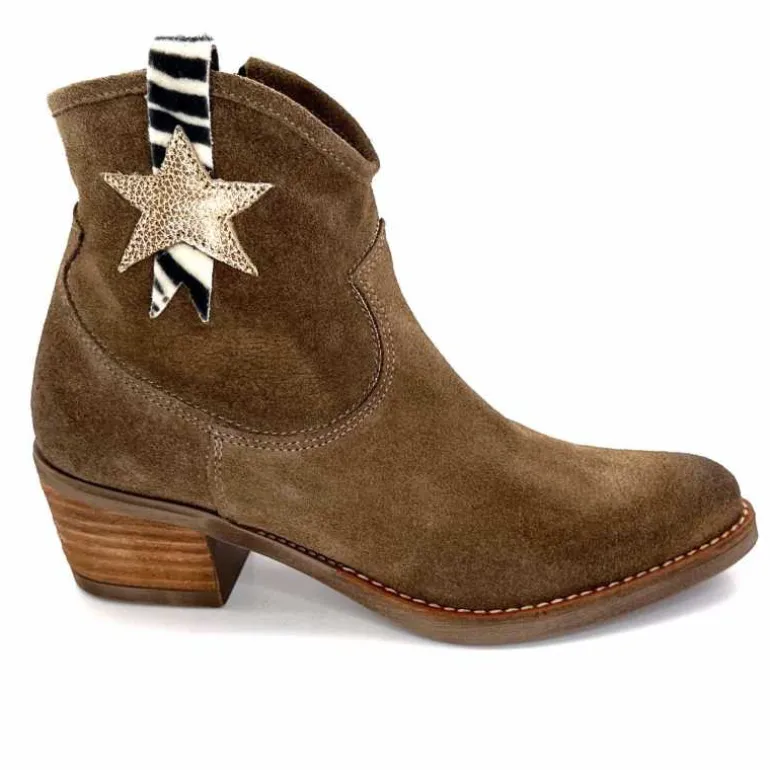 MKD Santiags Geo Daim Taupe Outlet