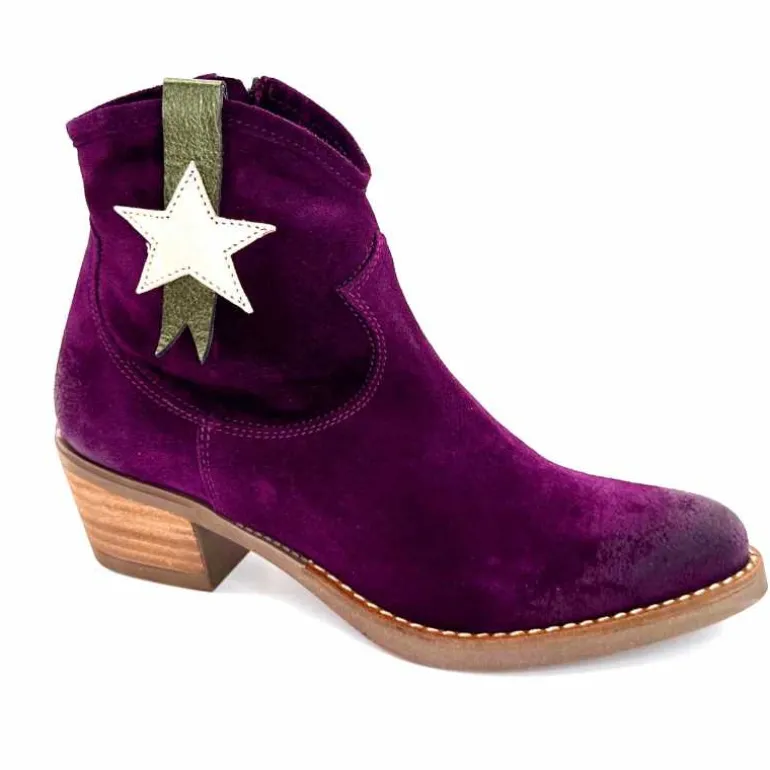 MKD Santiags Geo Daim Violet Fushia Shop